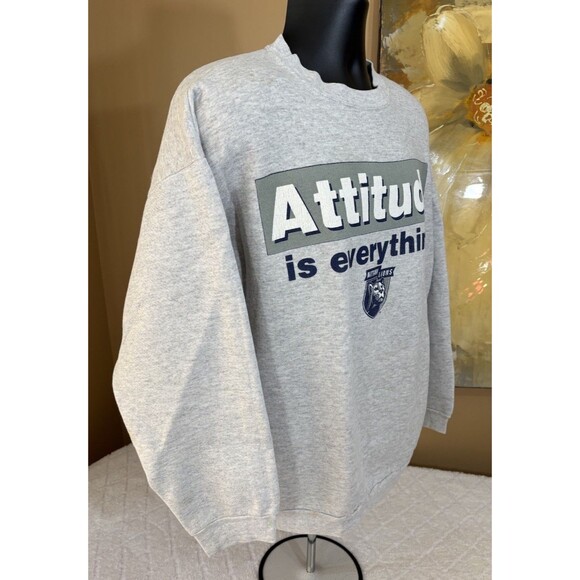 Vintage Penn State Attitude Is Everything Gray Sweatshirt Men’s  XL See Details - Picture 8 of 15